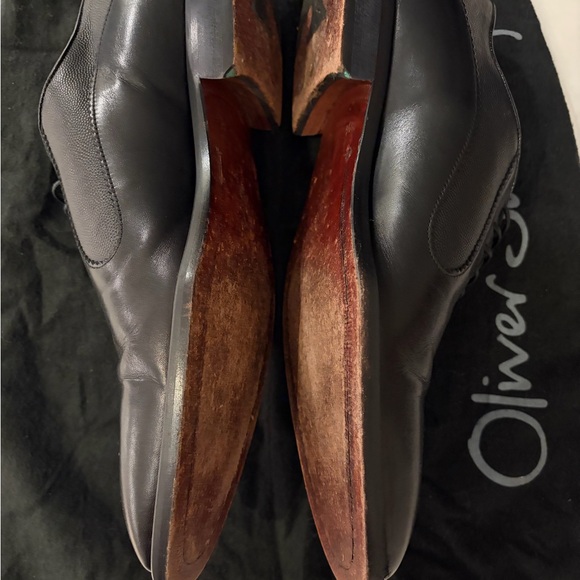 Dark Brown Leather Oxfords main image 4